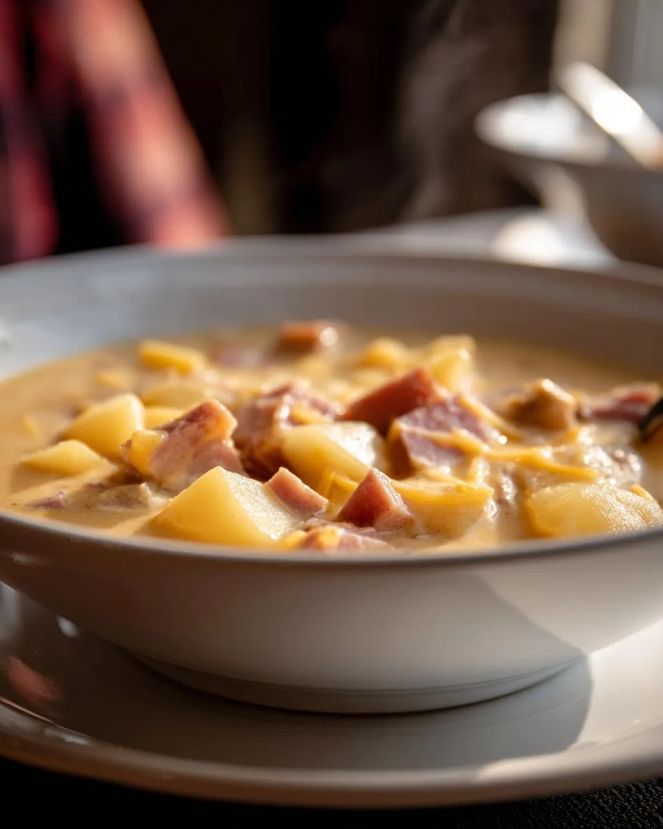 Slow Cooker Ham Cheese Soup - detail 2