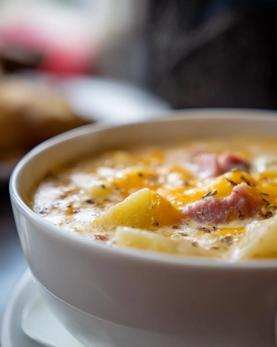 Slow Cooker Ham Cheese Soup - detail 3