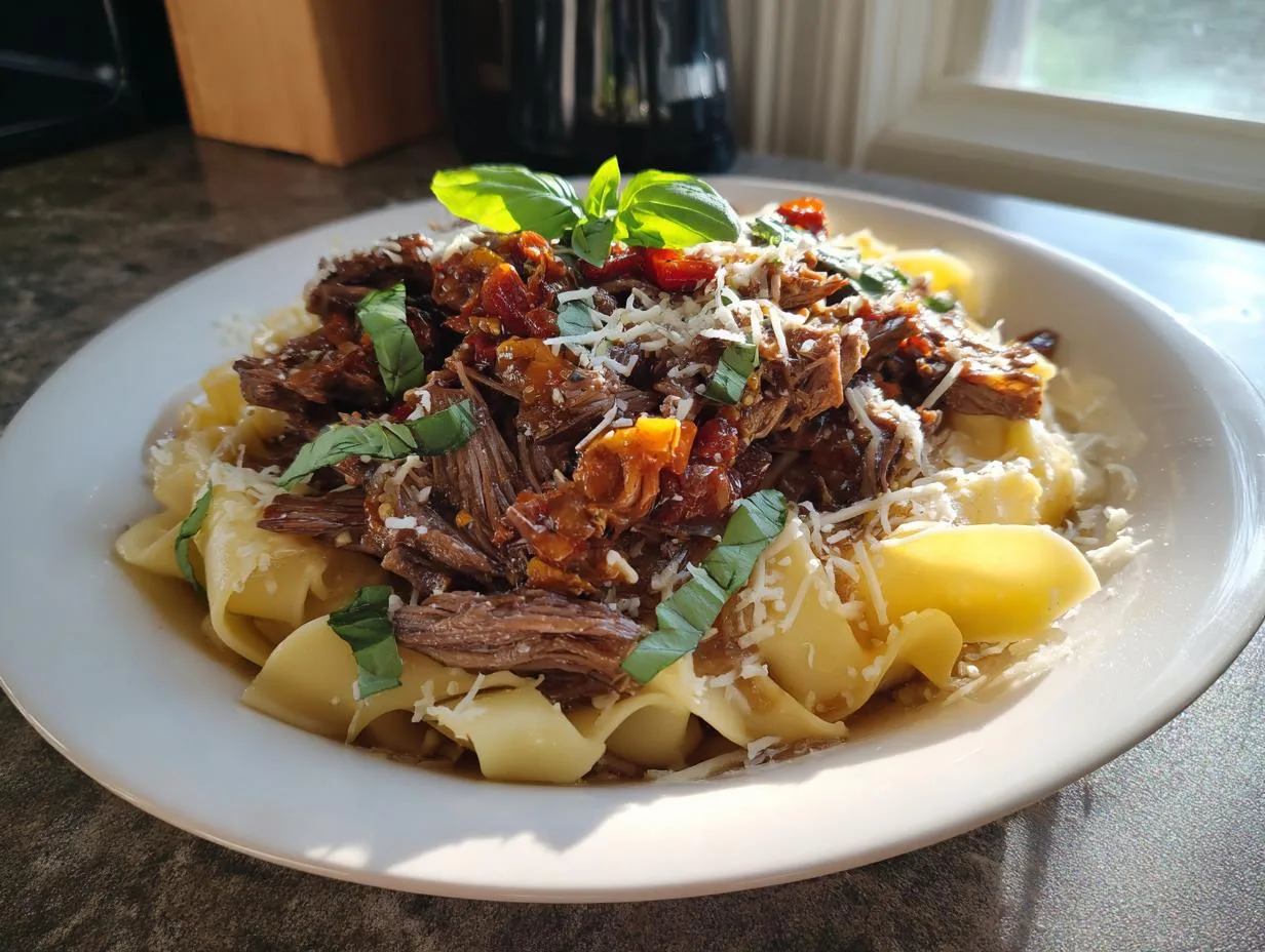 Tender 4-Ingredient Slow Cooker Marry Me Pot Roast