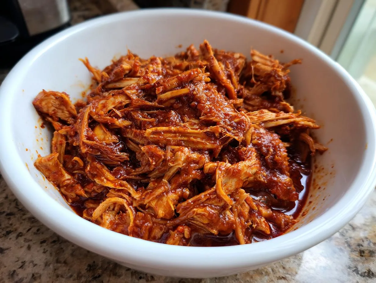 5-Ingredient Slow Cooker Mexican Shredded Chicken Magic