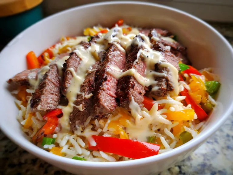 Steak and Queso Rice