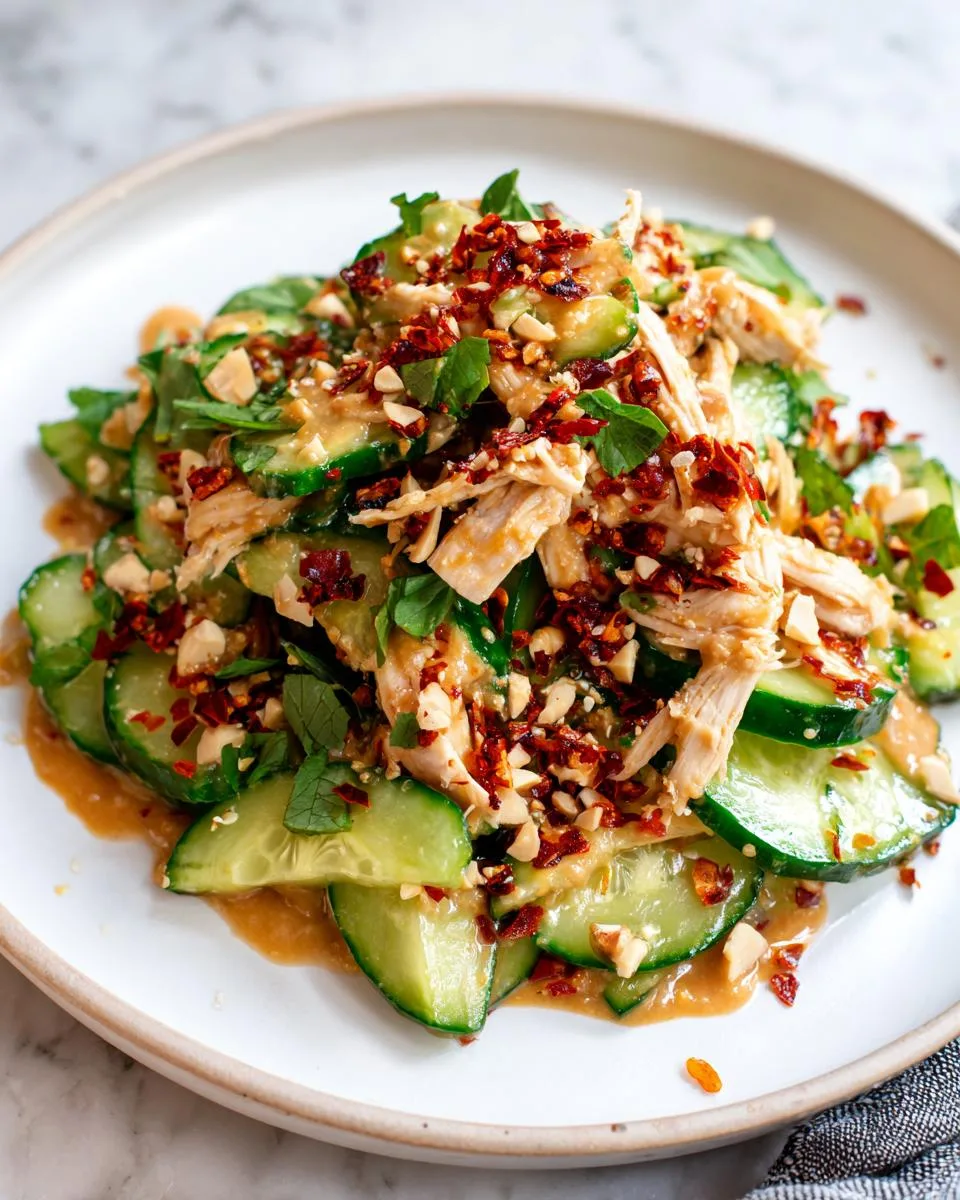 Thai Cucumber Salad with Chicken - detail 1