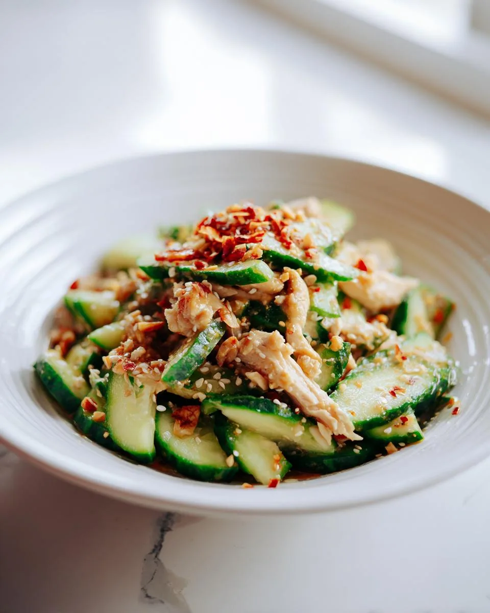 Thai Cucumber Salad with Chicken - detail 3