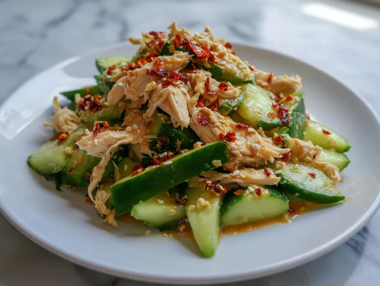 Thai Cucumber Salad with Chicken