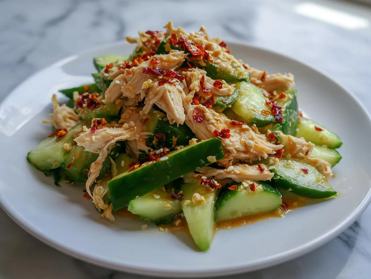 Thai Cucumber Salad with Chicken: Irresistible Crunch