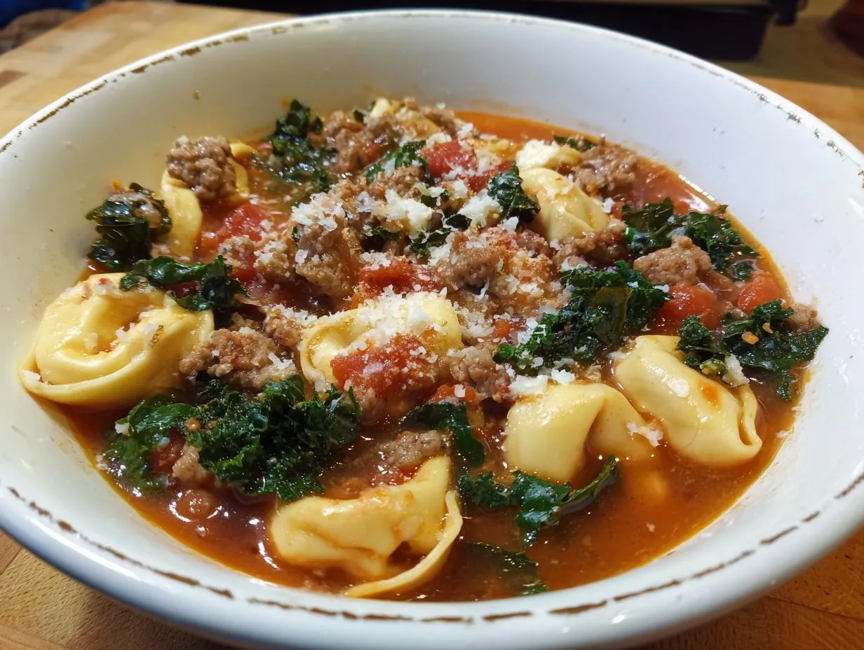Tortellini Soup with Sausage & Kale – Simply Irresistible