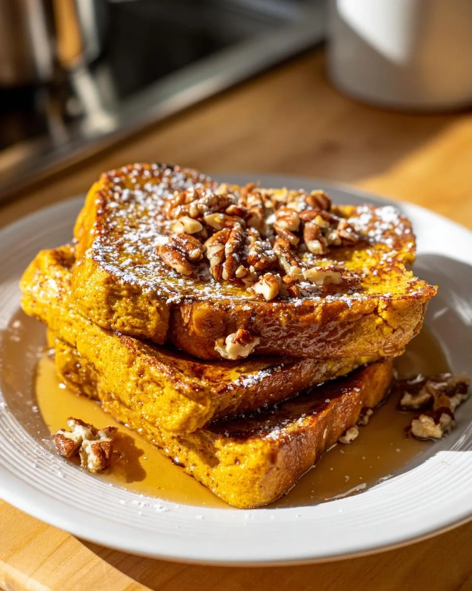 pumpkin french toast breakfast - detail 3
