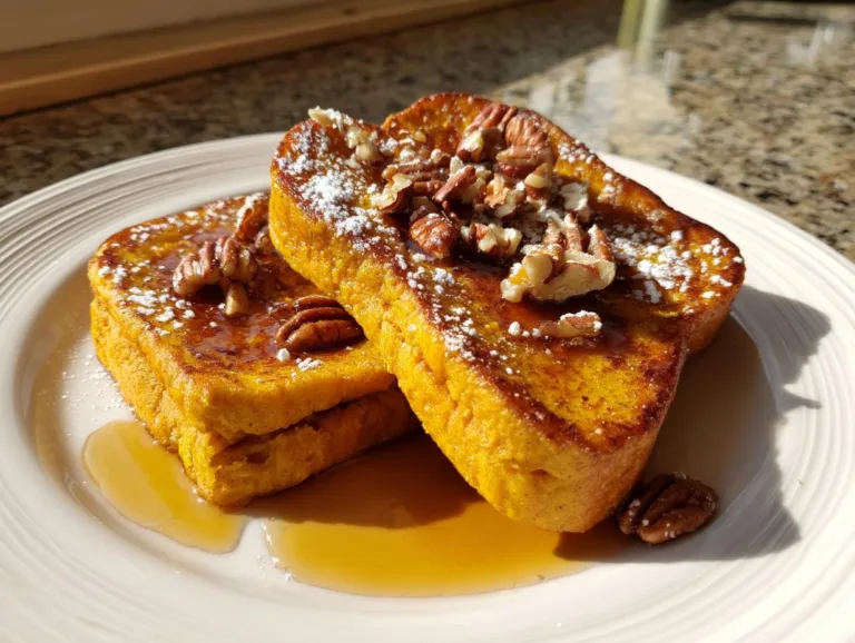 pumpkin french toast breakfast