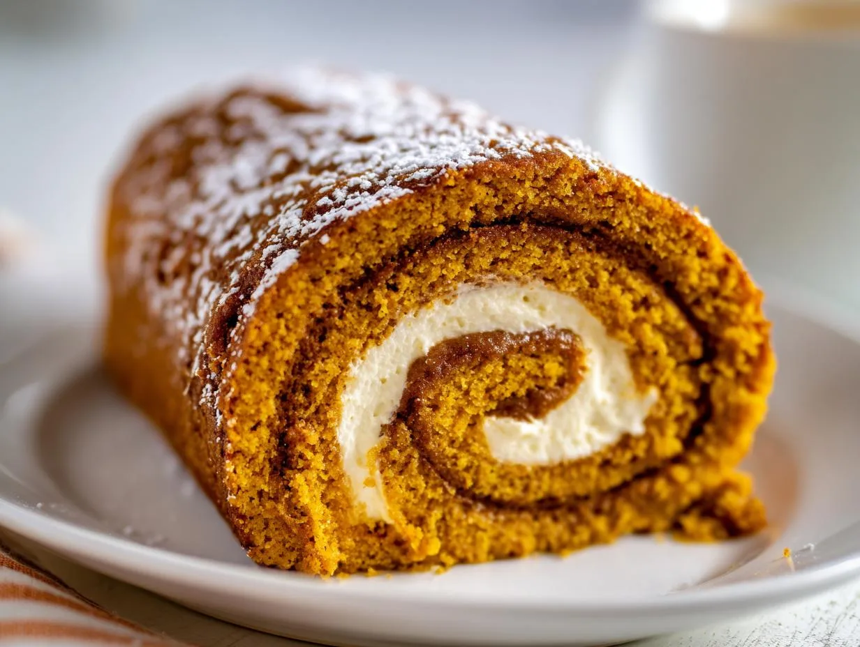 Irresistible Pumpkin Spice Roll Cake Recipe in Just 3 Steps