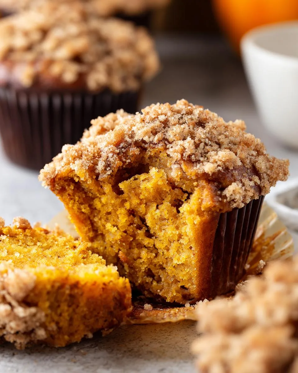 sugar free pumpkin muffins - detail 1