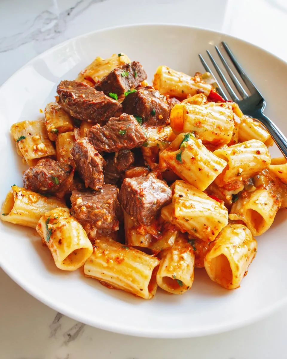 Cajun Steak Tips Pasta - detail 4
