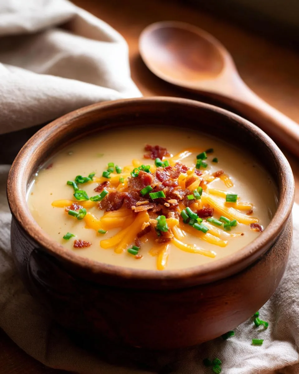 Cheddar Garlic Potato Soup - detail 1