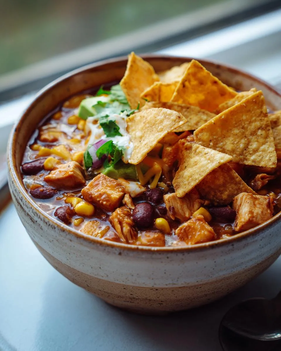 Cheesy Chicken Tortilla Chili - detail 4