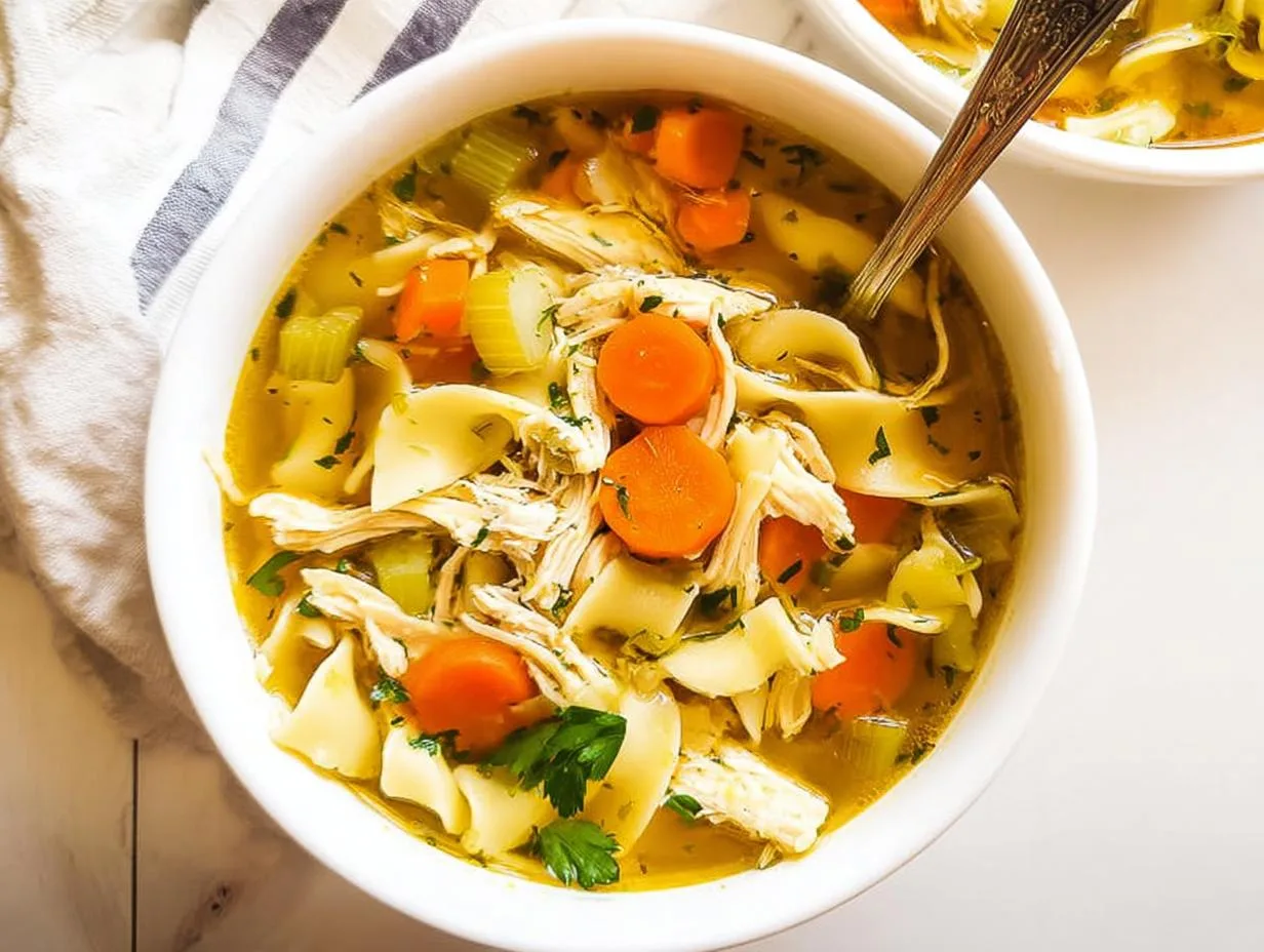 Hearty Chicken Noodle Soup Recipe Ready in 40 Minutes