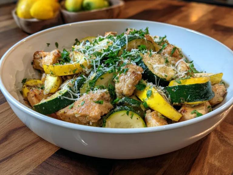 Chicken Zucchini Squash Saute