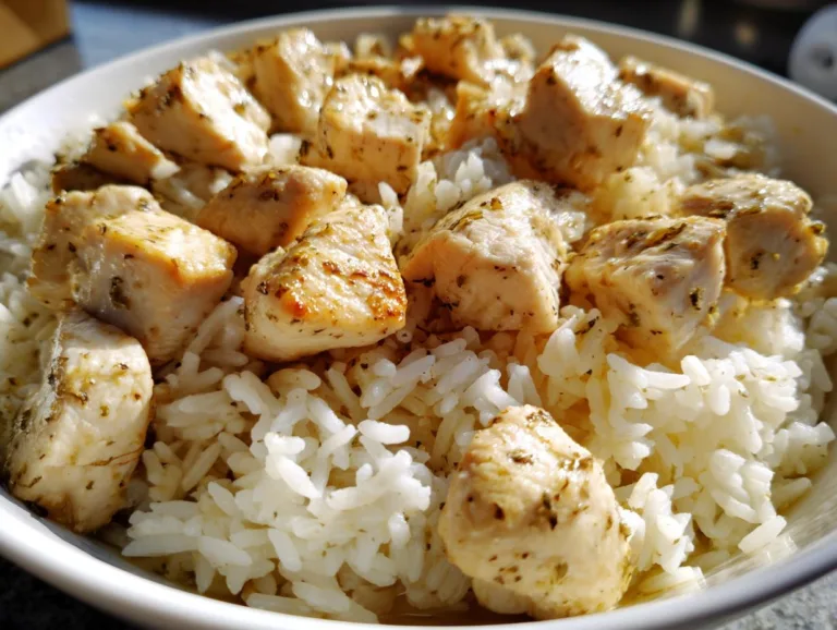 Chicken and Rice with Italian Seasoning