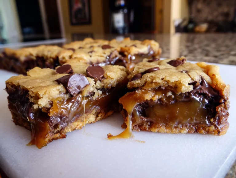 Chocolate Chip Caramel Bars