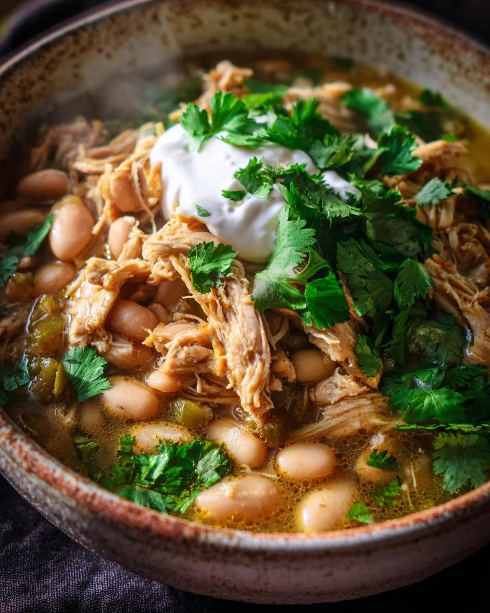 Chunky Slow-Cooked White Chili - detail 4