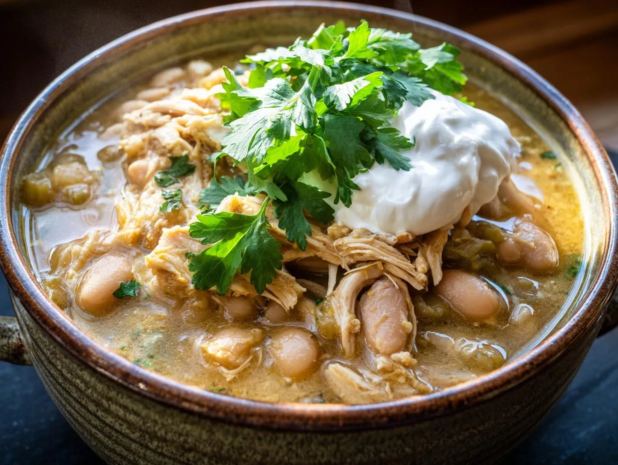 Creamy Chunky Slow-Cooked White Chili in Just 8 Hours