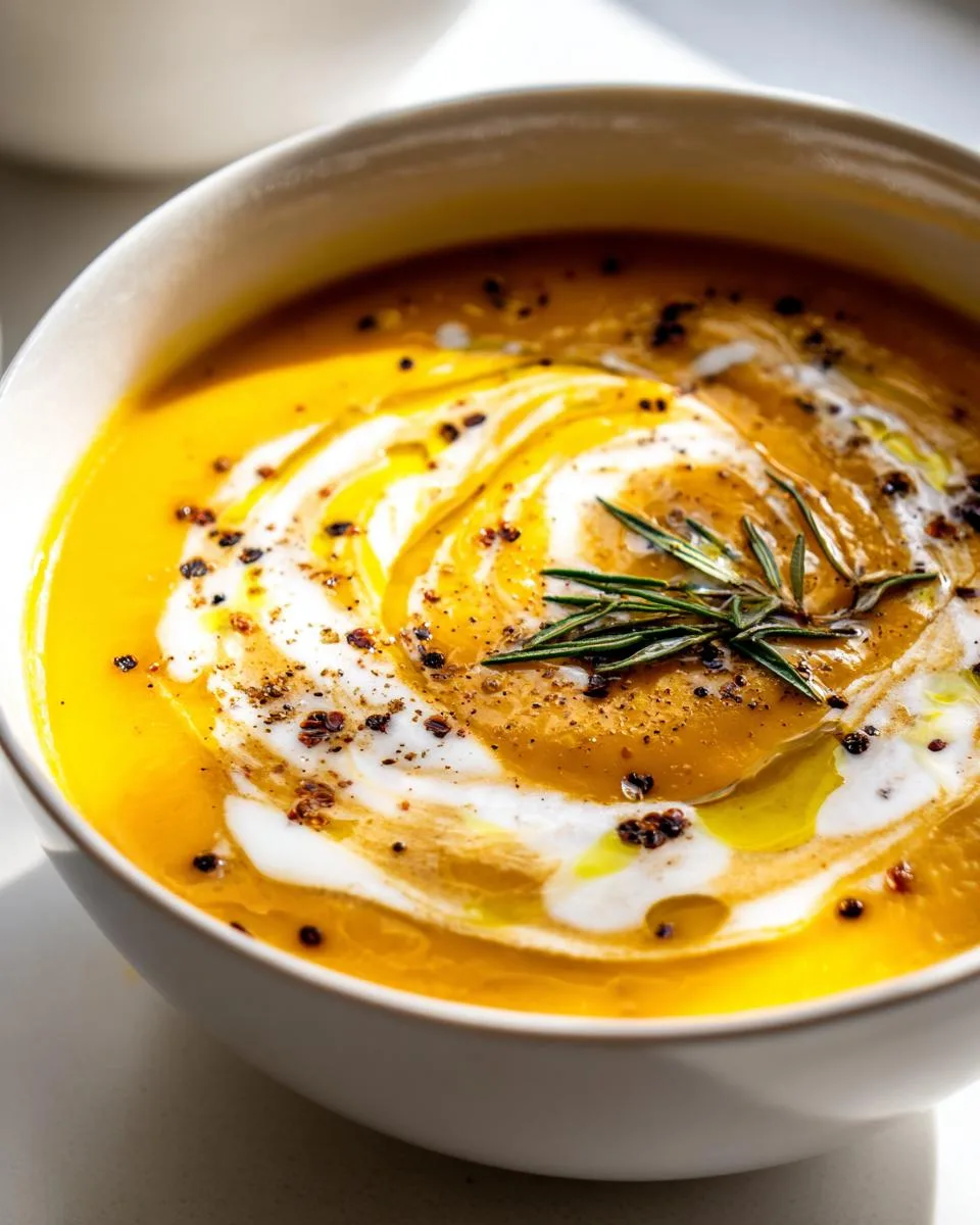 Creamy Butternut Squash Soup - detail 1