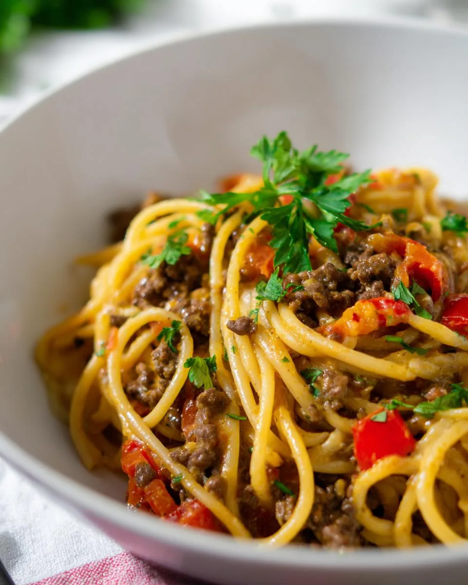 Creamy Italian Spaghetti Beef - detail 4
