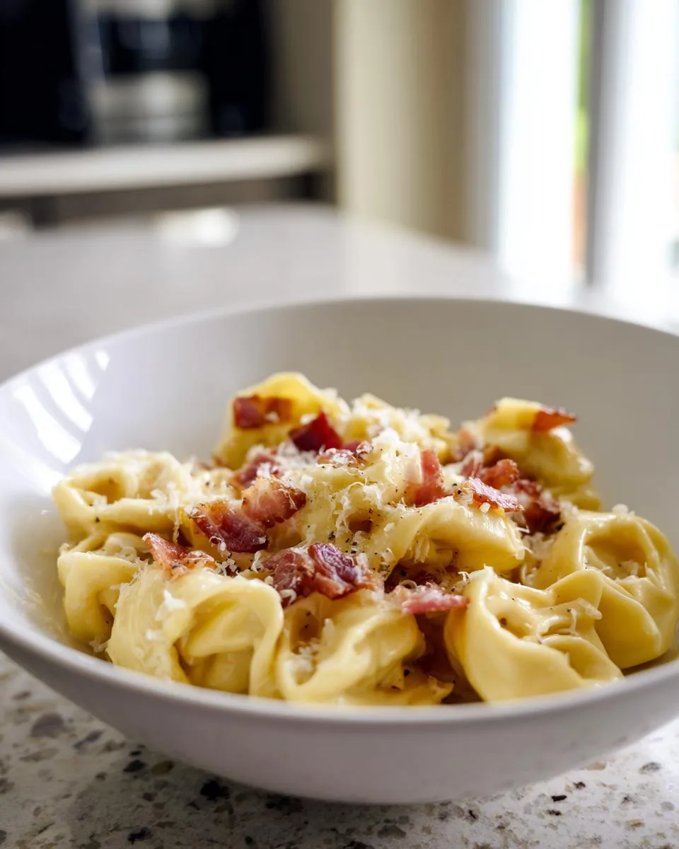 Creamy Italian Tortellini Carbonara - detail 3