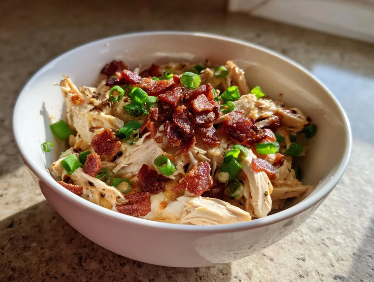 2-Ingredient Creamy Shredded Crack Chicken You’ll Want Daily