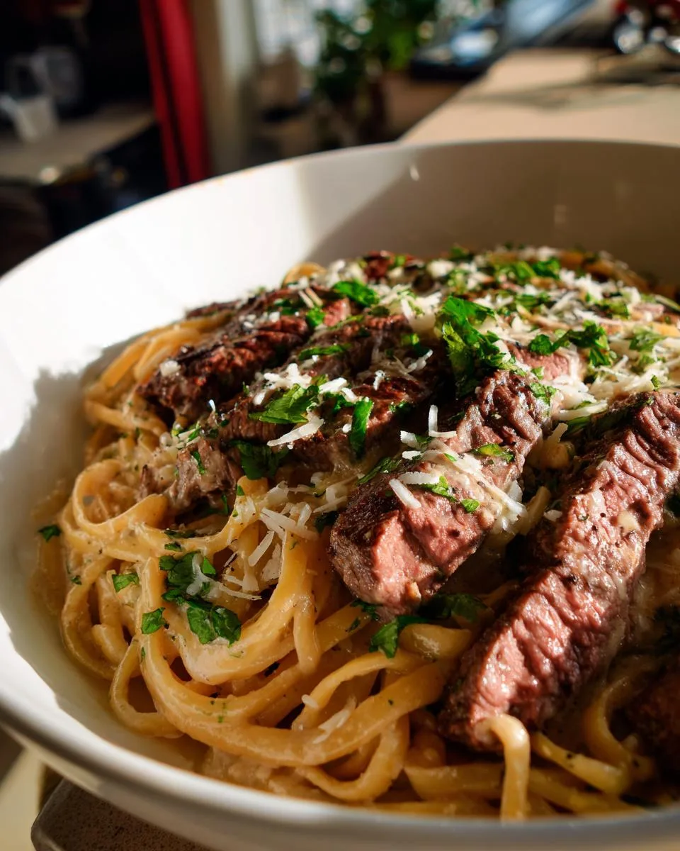 Creamy Steak Pasta Dinner - detail 3