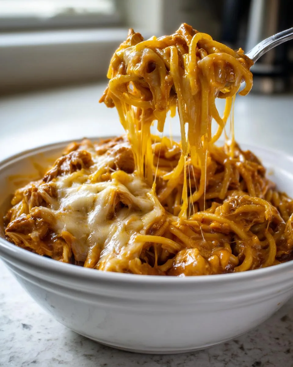 Crock Pot Chicken Spaghetti - detail 4