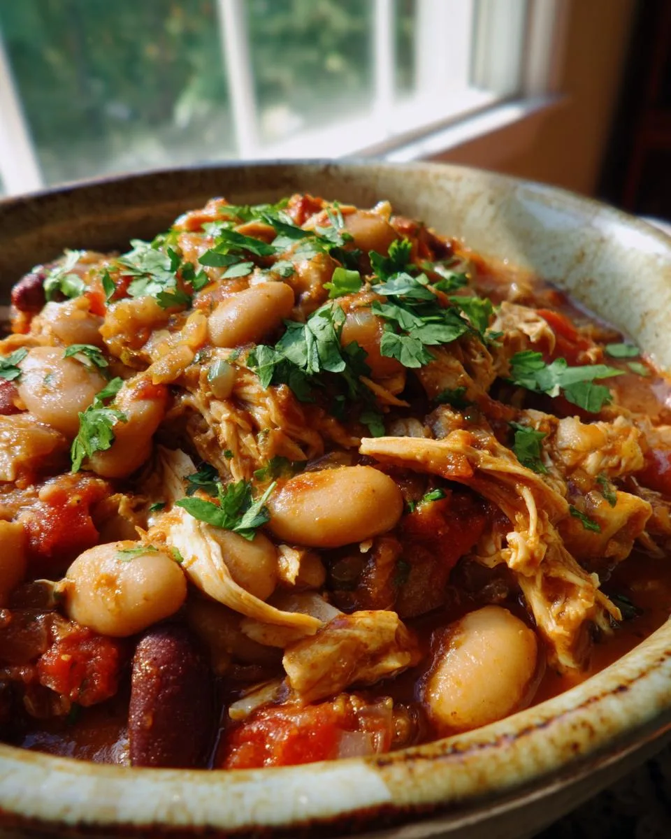 Crockpot 3-Bean Chicken Chili - detail 2