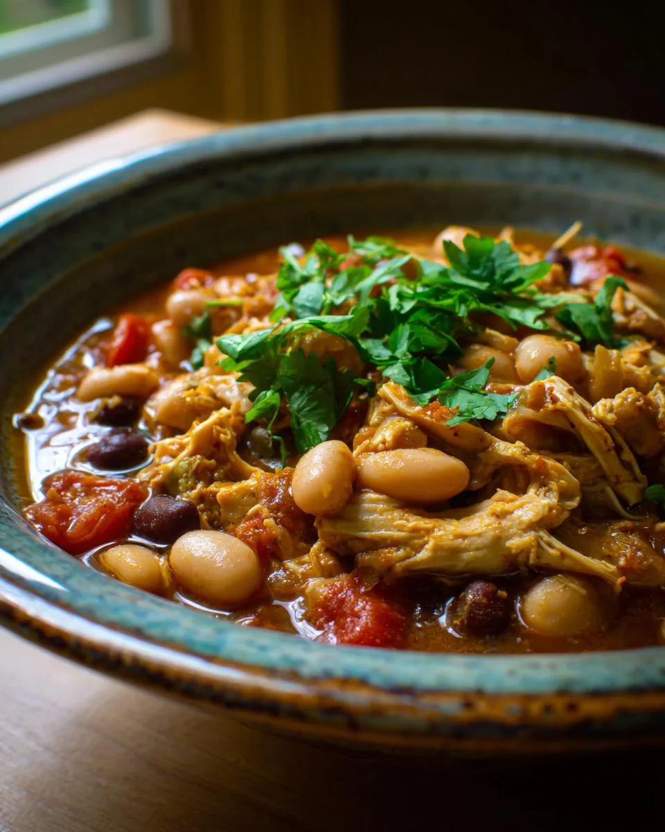 Crockpot 3-Bean Chicken Chili - detail 4