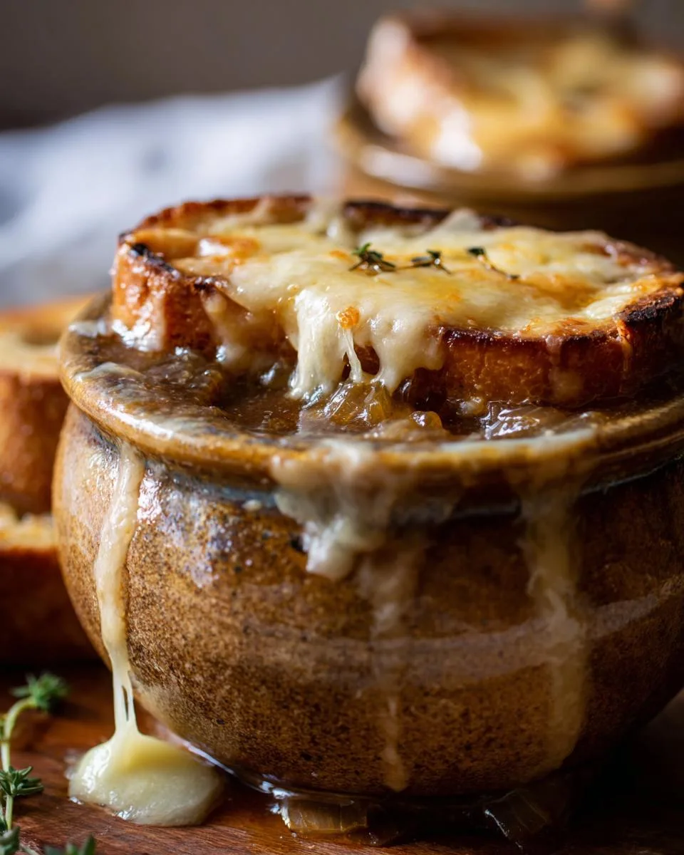Crockpot French Onion soup - detail 4