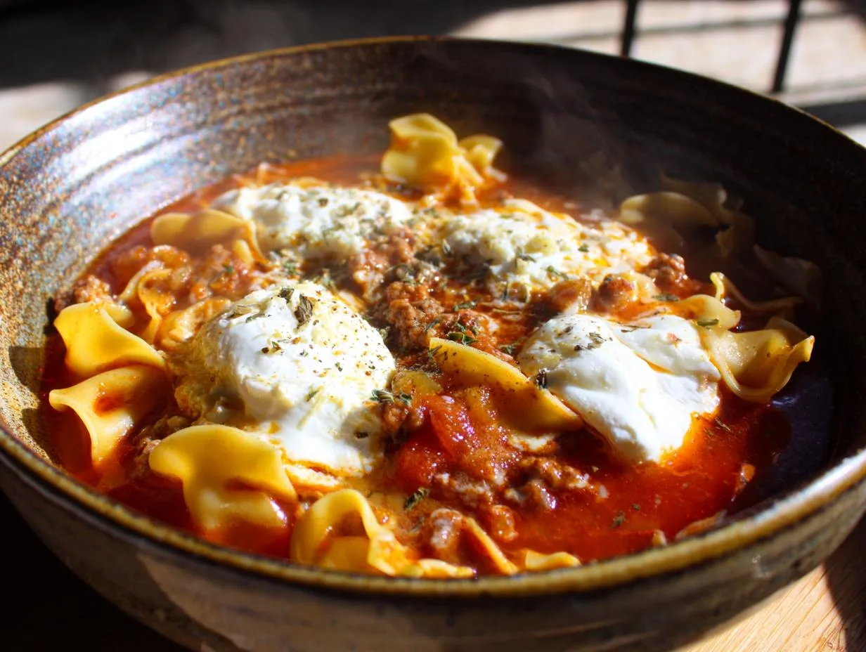 35-Minute Easy Lasagna Soup Recipe for Cozy Comfort