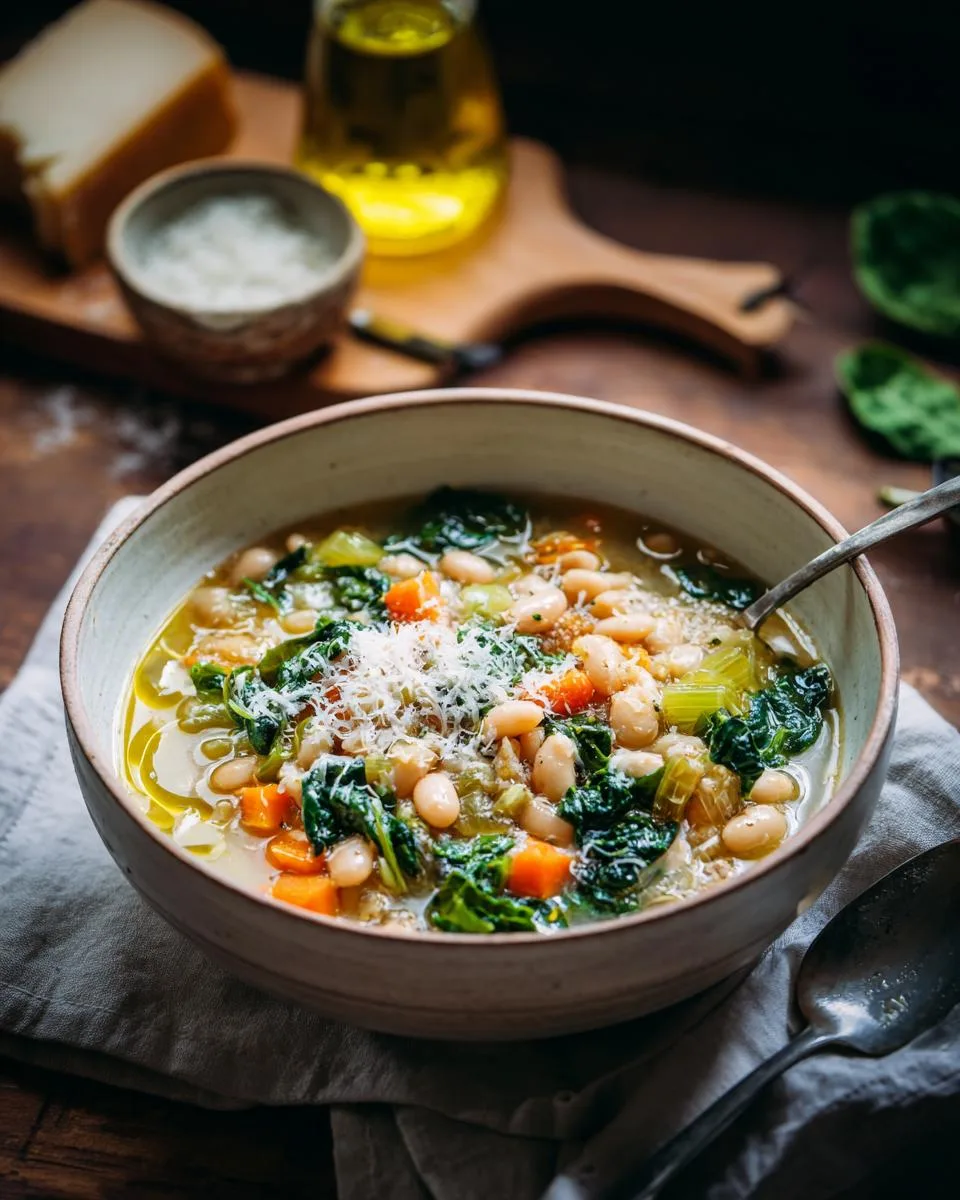 Easy Tuscan White Bean Soup - detail 1