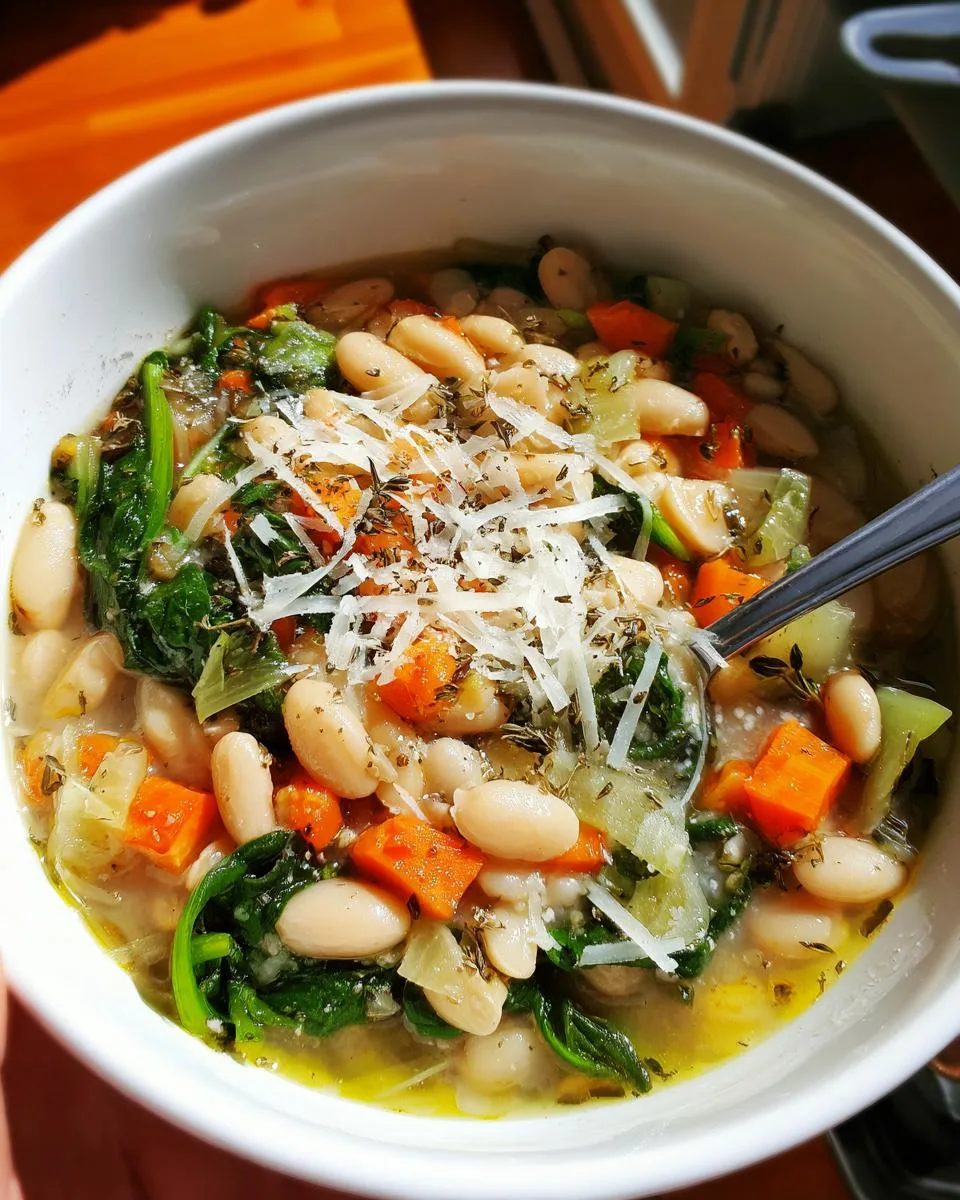 Easy Tuscan White Bean Soup - detail 2