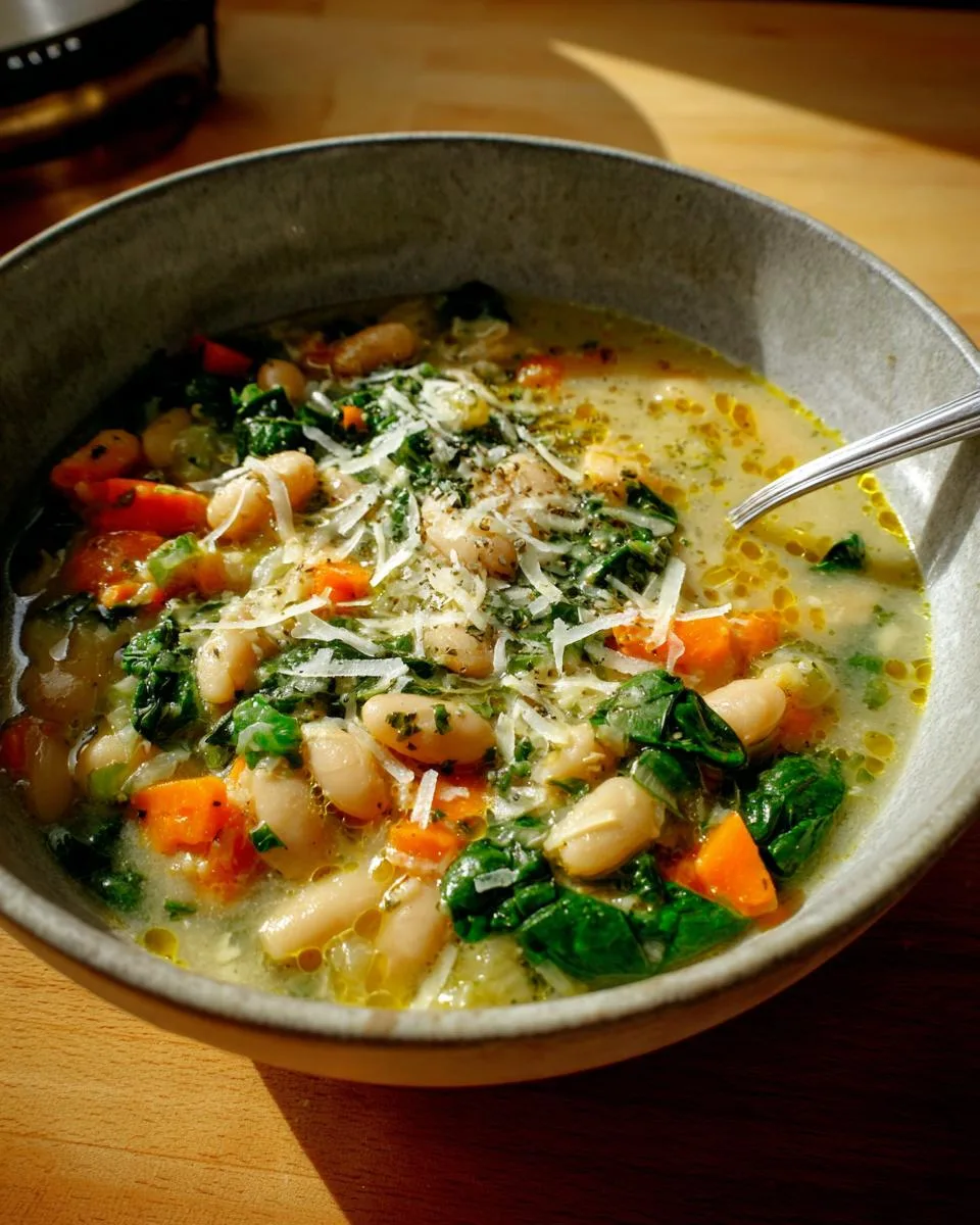 Easy Tuscan White Bean Soup - detail 4