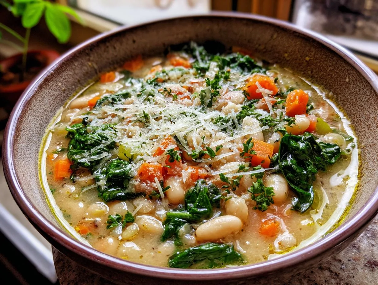 45-Minute Easy Tuscan White Bean Soup – Soul-Warming Comfort