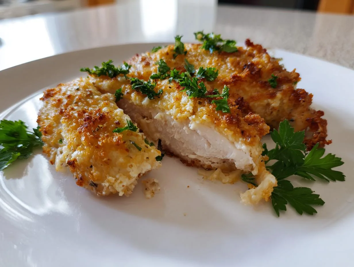 10-Minute Garlic Parmesan Chicken Bake That’s Irresistible