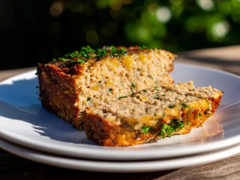 Garlic Parmesan Chicken Meatloaf
