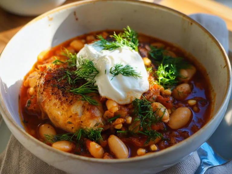 Greek Marinated Chicken Chili