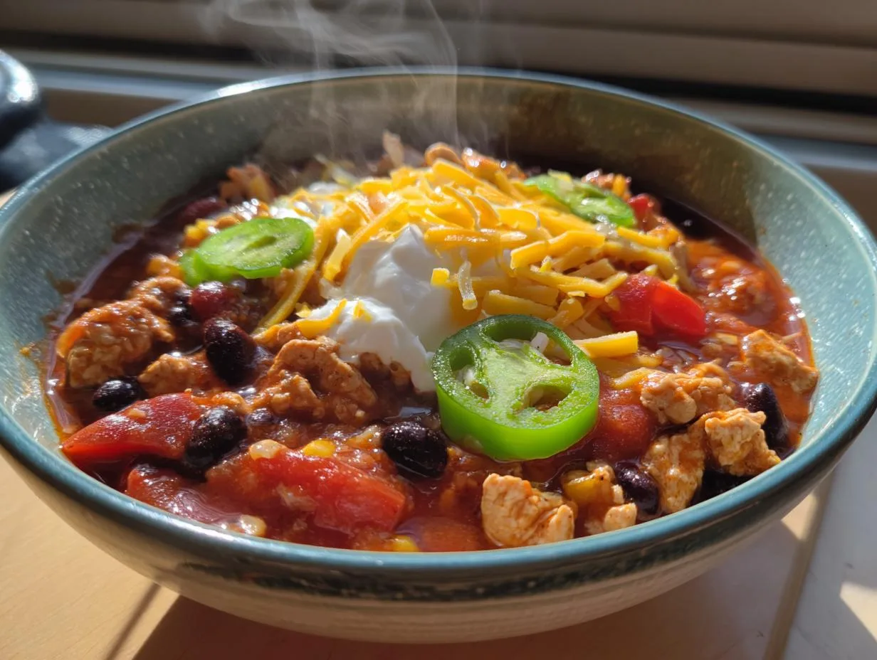 40-Minute Ground Chicken & Bean Chili for Cozy Weeknights