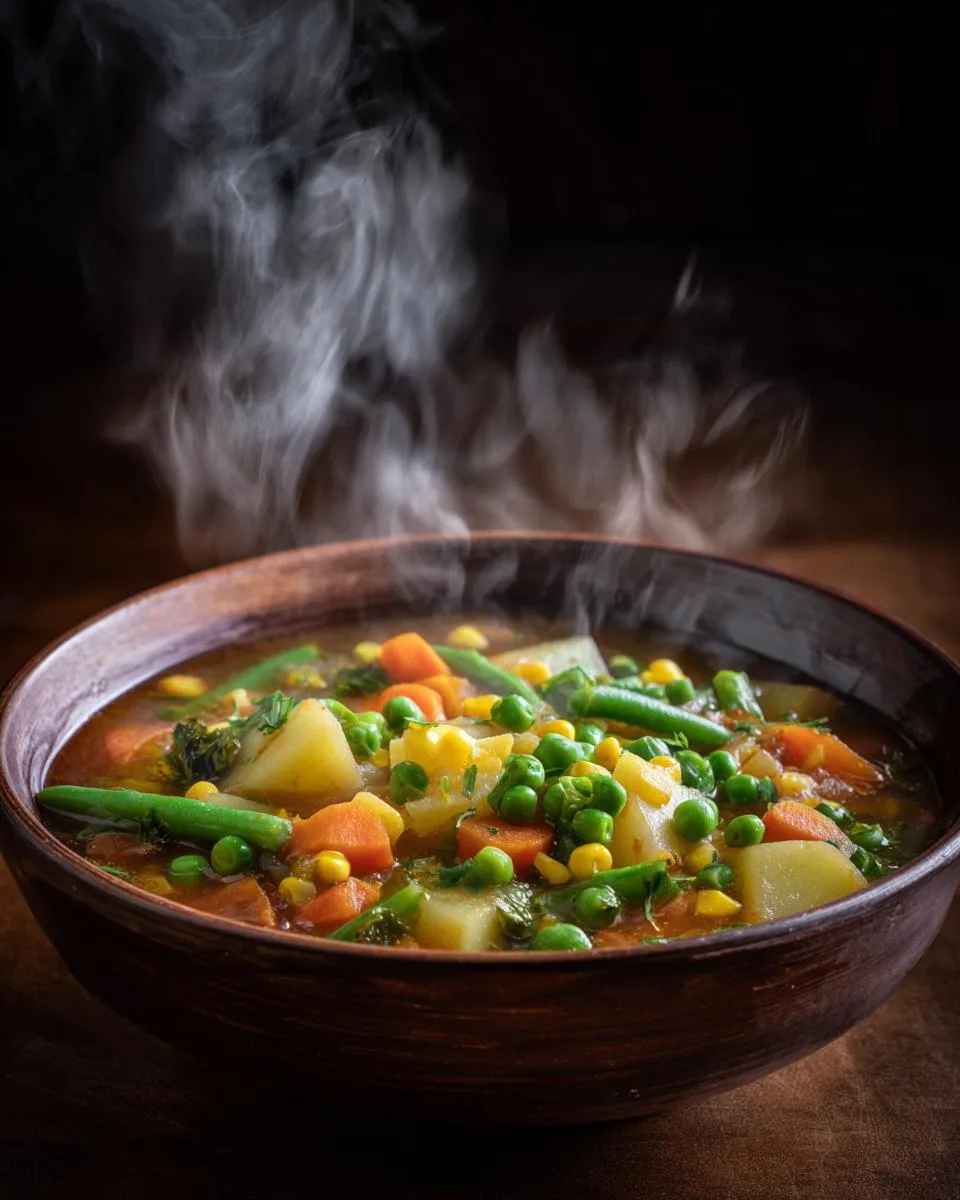 Homemade Vegetable Soup - detail 1