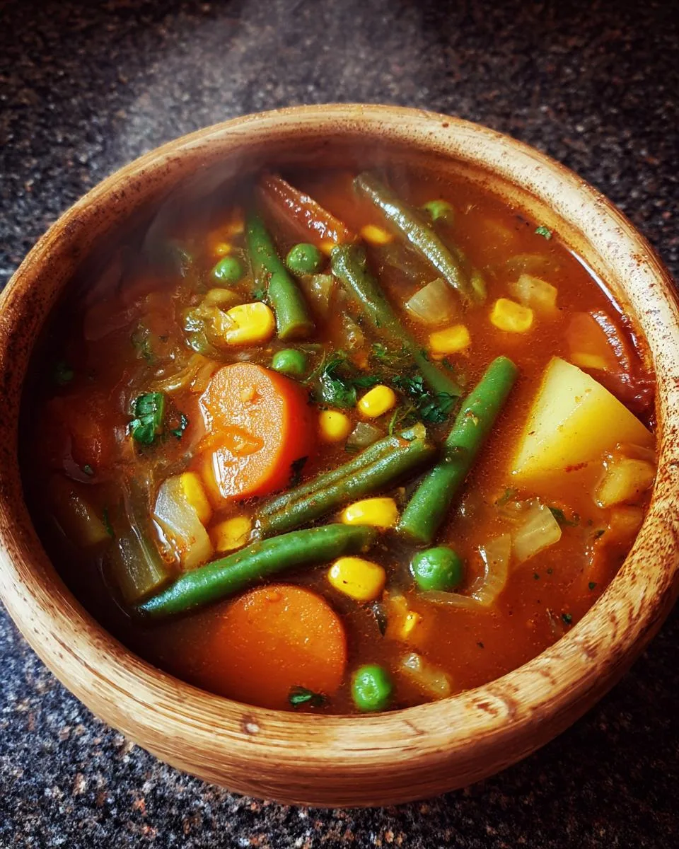 Homemade Vegetable Soup - detail 2