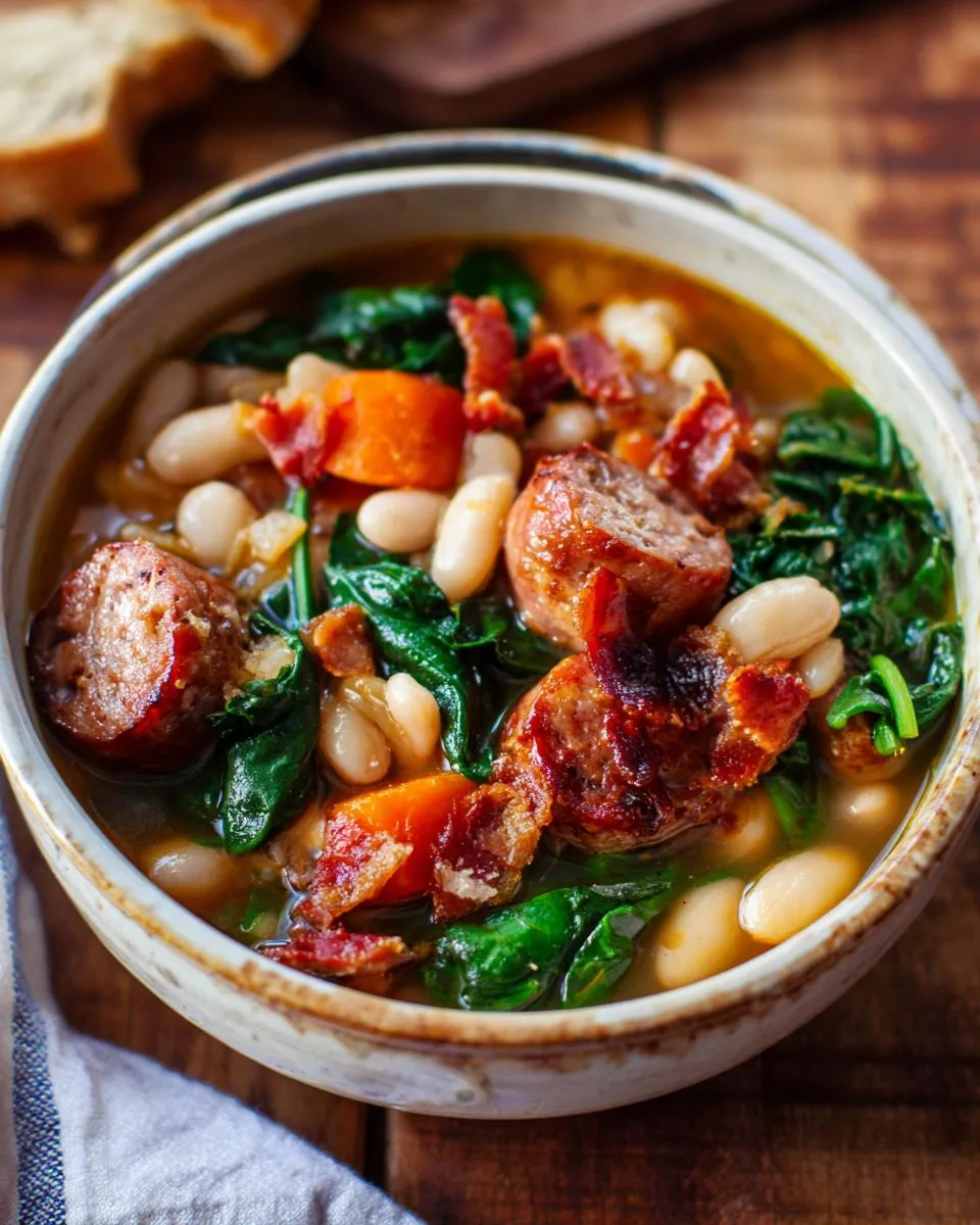 Italian Sausage White Bean Soup - detail 1