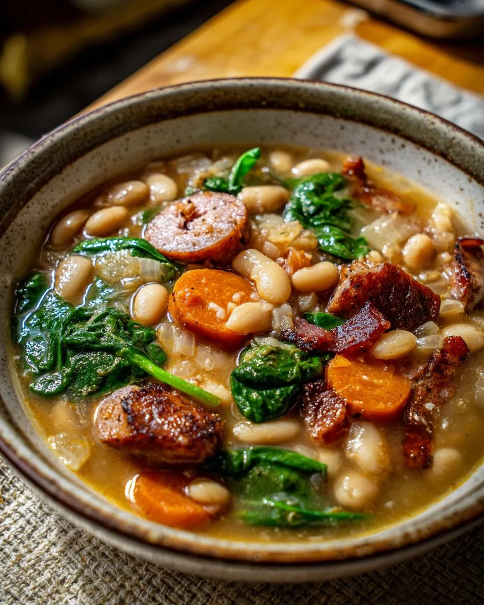 Italian Sausage White Bean Soup - detail 2