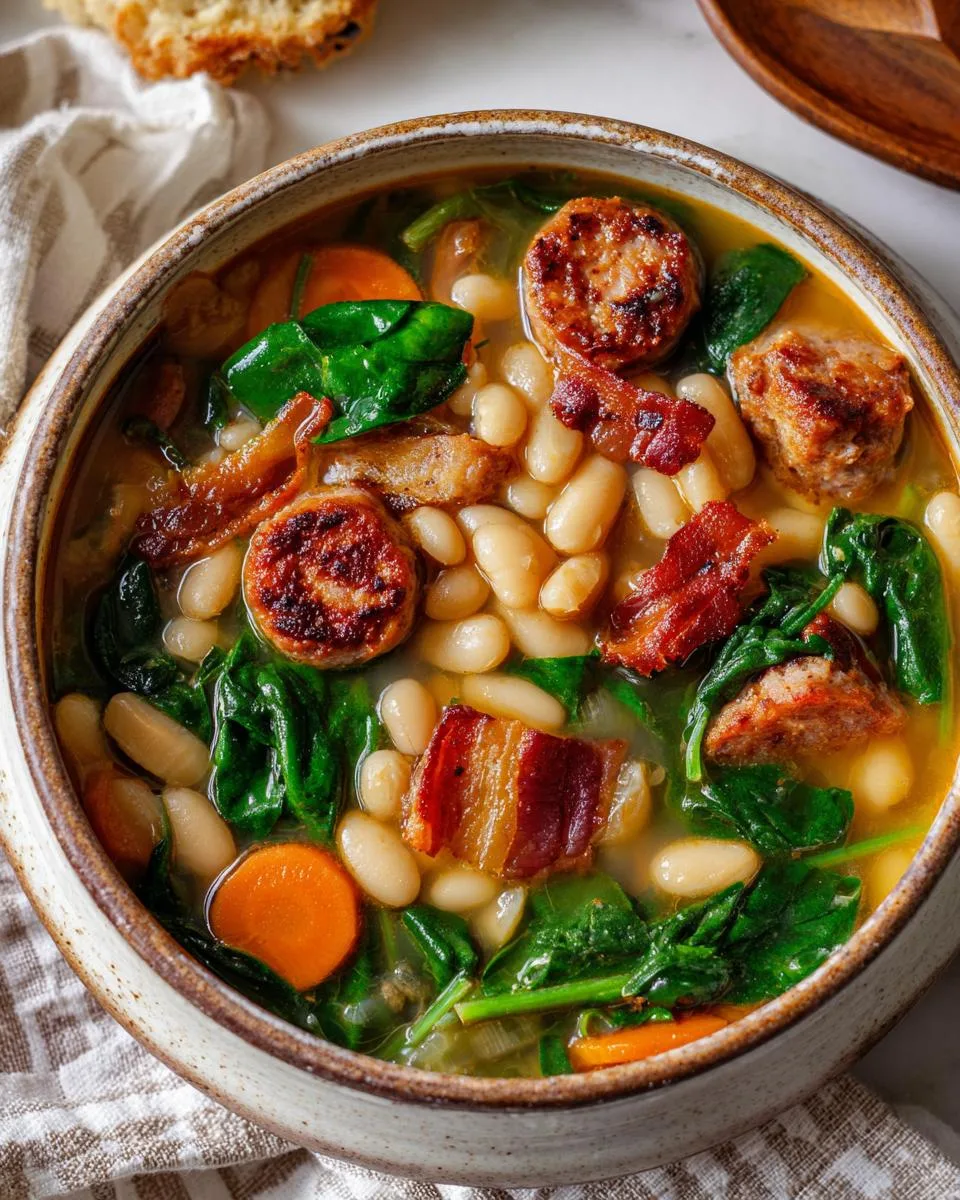 Italian Sausage White Bean Soup - detail 3