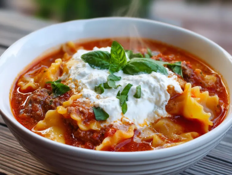 One-Pot Lasagna Soup