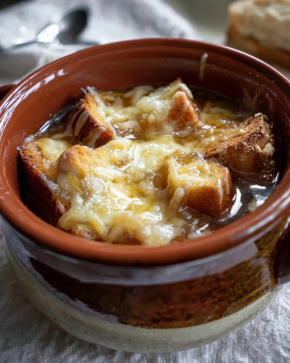 Panera French Onion Soup - detail 1