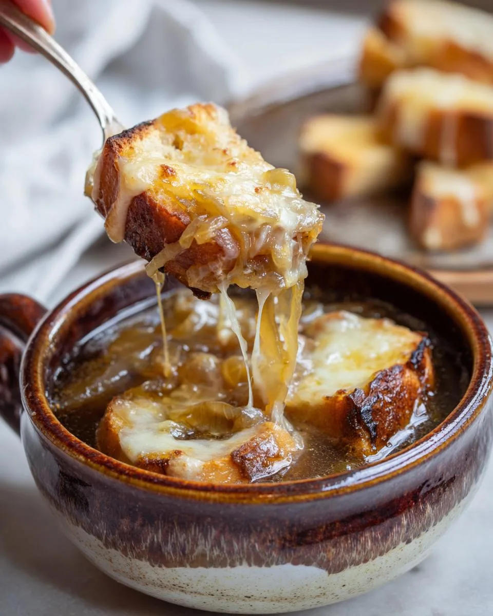 Panera French Onion Soup - detail 3