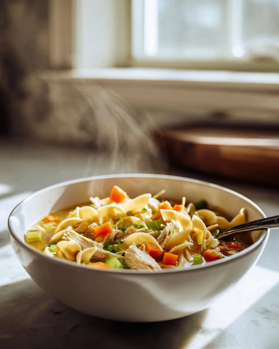 Stovetop Chicken Noodle Soup - detail 2